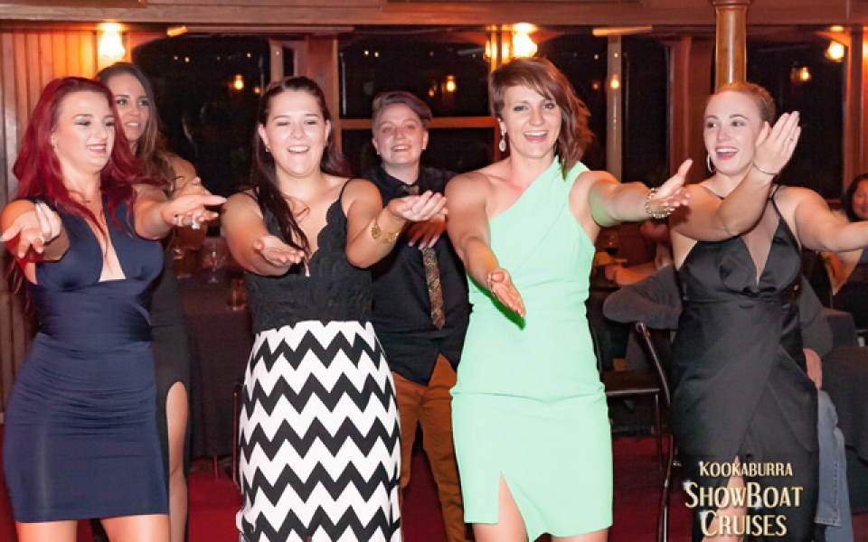 Dancing the night away on board the City Lights Dinner Cruise