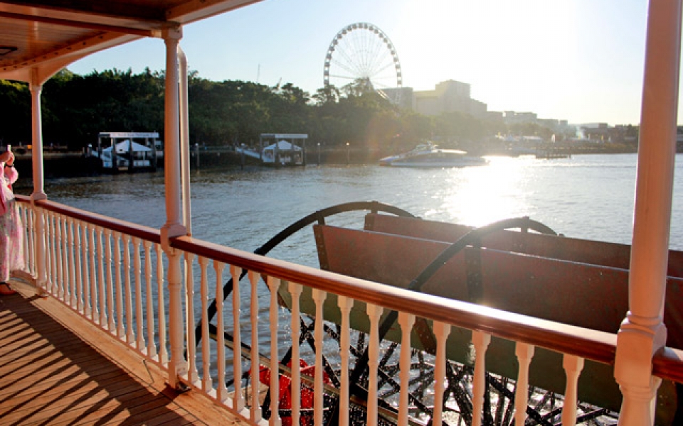 High Tea on board Brisbane's paddlwheeler