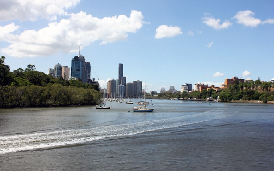 Views of Brisbane from Kookaburra Queen